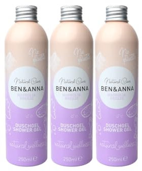 Ben & Anna - Duschgel Magnolia - 3er Pack - Shower Gel - Naturkosmetik, Vegan, Ohne Plasik, Alu Dose (3)