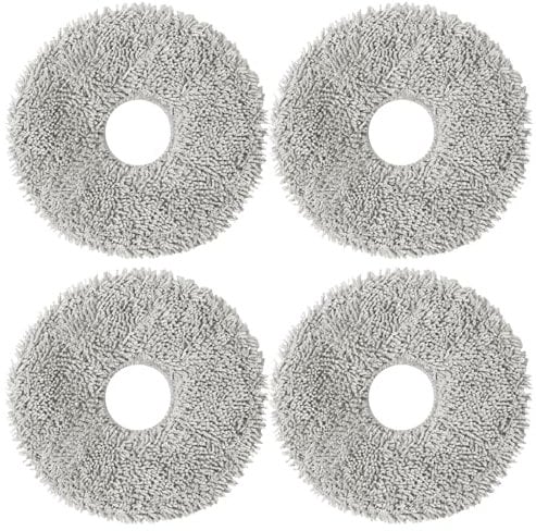 KiimSin Lot de 4 chiffons de rechange en microfibre pour robot iRobot Roomba Plus 405 Combo +, Plus 505 Combo + robot aspirateur