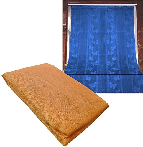 GX GARGIX Tenda Zanzariera telo mosche porta balcone finestre moschiera (Butterfly/Arancione)