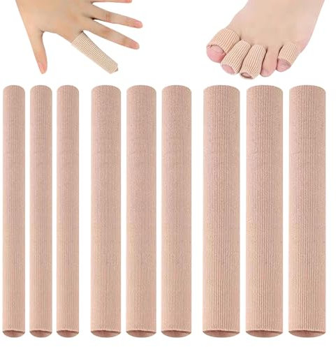 9 Pcs Protector Dedos Pies Silicona Cortables, Tubos de Silicona para Los Dedoss, Protectores de Dedos del Pie para Rozaduras Pies Callos Ampollas Callosidades (3 Tamaños)