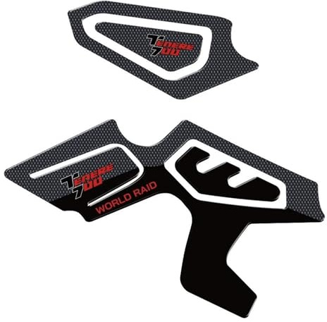 Autocollants Et Protections De Réservoir pour Y&amaha TENERE 700 T7 T700 2019-2024. Autocollants en Gel pour Protection Latérale De Peinture. ProtéGe-RéServoirs(Rouge)