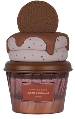 Lattafa Cookie Crave Eau de Parfum, Give Me Gourmand Collection - Sweet Vanilla Cookie Scent, Cocoa Butter and Sugar Notes, Spray Form, Unisex Perfume 75ml