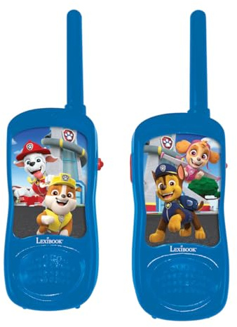 Lexibook, Paw Patrol, Walkie-Talkies, TW11PALXB | 120m Reichweite, Kommunikationsspiel, Gürtelclip, Batteriebetrieben