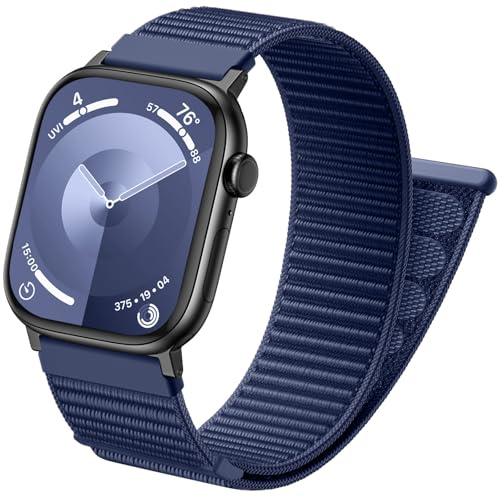 Netolo Sport Loop Band Kompatibel mit Apple Watch Armband 44mm 45mm 46mm 49mm 42mm Herren Damen - Nylon Armbänder für iWatch Series 11 10 9 8 7 6 5 4 3 2 1 SE Ultra 2 Ultra