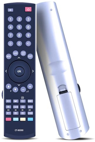 WKOLF CT-90300 Télécommande de rechange pour téléviseur LCD Toshiba REGZA 19AV505D, 26AV505, 26AV505D, 32AV503D, 32AV505, 32AV505D, 32AV515D, 32AV555D, 32AV563D, 37AV504D, 37AV 5050505 D