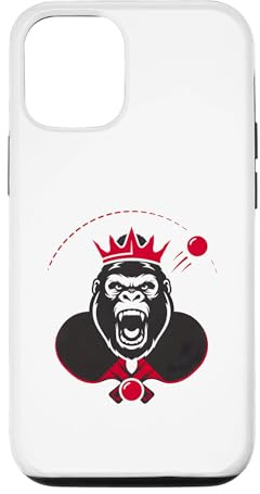 Hülle für iPhone 12/12 Pro Vintage King Pong Ping Pong Tischtennis Vintage