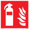 BRABESCH Aufkleber Brandschutzzeichen Feuerlöscher 150x150 ISO 7010 Folie