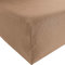 REDBEST Jersey-Stretch Spannbettlaken San Francisco 100% Baumwolle, braun Größe 90x190 cm - 100x200 cm - weiche Qualität, bügelfrei, Rundumgummi, bis 20 cm Höhe