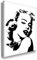 Julia-Art - Bilder Marilyn Monroe Leinwandbild Porträt Schwarz-Weiß Kunstdruck 121 x 81 cm Wandbild XXL Kailrahmenbild Fertigbild SW11-2