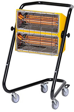 Secomat IR30 Chauffage radiant infrarouge halogène à quartz mobile sur roues