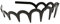 Serre-tête Peigne à Cheveux Zigzag Bande Crantée Bandeau Femme Homme Fille - 7, Taille unique