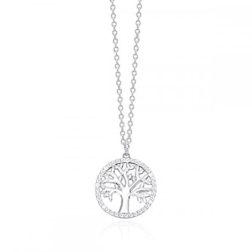 Mabina Gioielli - Collana Donna - Girocollo ciondolo albero della vita in zirconi - 553200