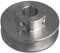 CNBTR 3,1 x 1,5 x 0,8 cm silberne Aluminiumlegierung, 0,8 cm feste Einzelbohrung, Riemenscheibe für Motorwelle 0,3–0,5 cm PU-Rundriemen