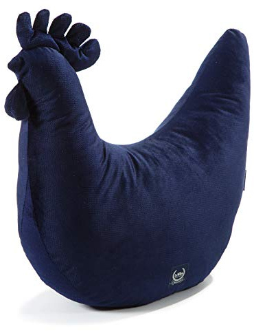 La Millou Oma Danas Henne Velvet Collection 50 x 40 cm | Stillkissen | Babykissen | Schwangerschaftskissen | Babyshower Geschenkidee | ROYAL Navy