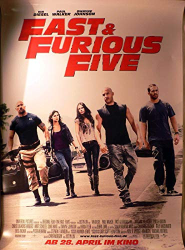 Fast + Furious Five - Paul Walker - Vin Diesel - Filmposter A1 84x60cm gerollt