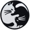 Finally Home Yin Yang Katze Bügelbild Patch zum Aufbügeln | Mond Patches, Aufbügelmotive