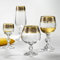 Bohemia Claudia Exclusive Weißweingläser Kristallglas Weinglas 190 ml Gold Platin 6er Set