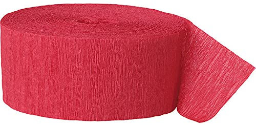 PAPSTAR NEU Kreppband/Krepppapier, Länge: ca. 24 m, Farbe: Rot