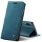 Chocoyi Coque Cuir pour Huawei P20, Protection Housse en Cuir PU Portefeuille,Fermeture Magnétique,Fentes pour Cartes,Fonction de Support.-Bleu