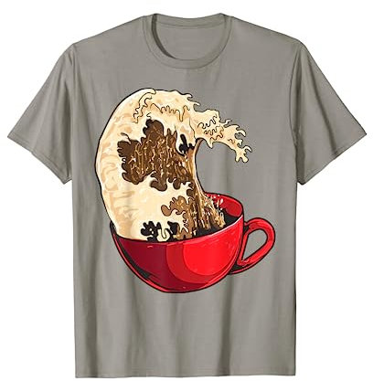 Kanagawa Tasse japonaise Great Wave of Coffee Anime Otaku T-Shirt