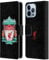 Head Case Designs Officially Licensed Liverpool Football Club Black 1 Crest 1 Leather Wallet Case Compatible With Apple iPhone 13 Pro Max