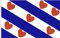 FLAGGE VON FRIESLAND. HOCHWERTIG SEIDENSATIN QUALITÄT. GRÖßE VON 150X90 CM