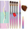 Saviland 4 Stück Acryl Pinsel für Nägel: Nagel Pinsel für Acrylpulver für Nägel Acryl Liquid Pinsel für Gelnägel Nail Brush Nailart Pinsel Acryl Puder Acryl Nägelset Geschenkset Frauen (10/12/14/16)