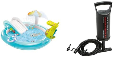 Intex Aire de Jeux Alligator & gonfleur a Main 0.9 litres