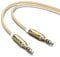 JAMEGA - 1m Aux Kabel 3.5mm Audio Kabel - Klinke Stereo 3.5mm Nylon Klinkenkabel für Kopfhörer, Lautsprecher, MP3 Player, Auto, TV, Soundbar, Heim/KFZ Stereoanlagen, Handy uvm. – Gold