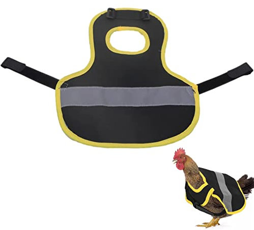 Hühnersattel Hühner Geschirr, Henne Sattel Schürze Haustier Reflektierende Weste Hühnchen Kleidung Geflügelfeder Schutz Haustier Weste Hühnerschürze Mit Reflektierendem Band Für Hühnchen Entengänse