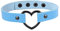 Aroncent Damen Halskette Choker Halsband Spitze Leder Halskette Choker Herz Halsreif für Frauen Mädchen Damen, Blau