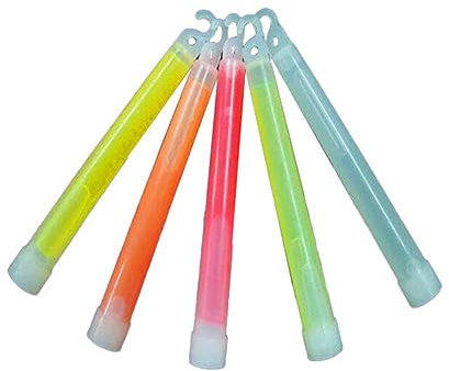 Bassulouda 1Set Fluoreszenz-Set, Leuchtstäbe, Fluoreszenz, Outdoor-Zubehör, Wandern und Wandern, Camping, Outdoor-Notfallzubehör