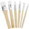 Lot de 6 Pinceaux en Bois Nylon pour Peinture Acrylique, à l'Huile, Aquarelle, Gouache et Bricolage - Pinceaux Artiste