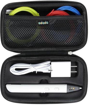 adada 3D-Pen Case Reisetasche (Schwarz, Hart, EVA, Reißverschluss, Tragegriff, Unisex, Für Reisen)