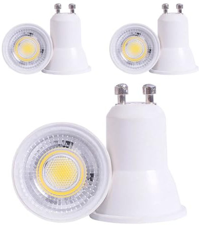 A2ZWORLD 6 Pezzi Lampada Led Mini GU10 35mm, Led PAR11, 220V 3W 300LM, Angolo Luce Stretta 40°, Diametro 35mm Altezza 40mm (Bianco Neutro 4000K)