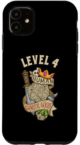 Hülle für iPhone 11 Level 4 Human Chaotic Guter RPG-Gamer Herren Jungen Kinder