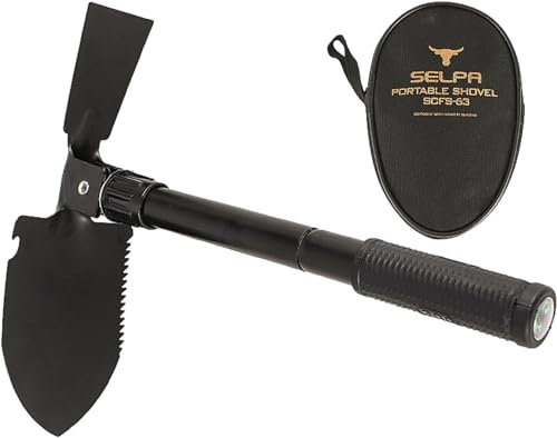 Mini Pala Plegable, Pala de Nieve Plegable, Pala de Nieve Plegable, Pala de Acero Ligera multifunción portátil for zanjas, Pala de Camping for, jardinería, camping/636