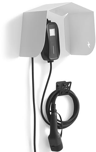 Abdeckung für Ladegerät für Elektroauto, Dach, Abdeckung, Box, Wandzubehör, Zelt, Schutzset, Unterstand, Markise, Struktur, Schuppen, Schatten, Halterung (weiß)