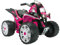 INJUSA - Quad Elettrico The Beast, per Bambini 2-4 Anni, Batteria 12V, con Pedale dell'Acceleratore, Freno Elettrico, Retromarcia, Ruote Larghe in Plastica, Velocità Massima 5-6 km/h, Colore Rosa