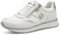 Tamaris Damen Klassische Ballerinas, Frauen Flats,Comfort Lining,TOUCHit-Fußbett,Slip-ons,klassisch elegant,Ballerinen,White/Silver,42 EU
