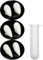 3 paires Kit de Dent de Vampire,Crocs Personnalisés Dents de Vampire Faux Dentiers avec 1 Tube Adhésif de Granules de Dents pour Accessoires de Fête de Cosplay Crocs de Fête d'Halloween13/15/17 mm