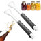 Flaschenöffner Edelstahl, 2 Stück Bottle Opener Personalisiert Barkeeper Bierflaschenöffner Flaschenöffner, Tragbare Durable Bieröffner für Startseite Pub Küche, Ruhestand Geschenk für Papa Männer