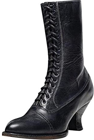 Stivali Bimba Stivali Donna Tacco Basso Stivali Donna con Tacco Alto Stivali Alti da Pesca Stivali da Donna Estivi Tronchetti Donna Texani Tacchi Scarpe da Donna Punta Quadrata Fibbia della