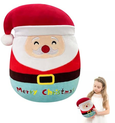 20cm Weihnachten Plüschtier Weihnachtsmann,8’’ Kleines Kuscheltier Weihnachten Flauschiger Stofftier Stoffpuppe Spielzeug für Kinder,Weiche Plüschtiere für Weihnachts Geburtstag Heim Tischdekoration