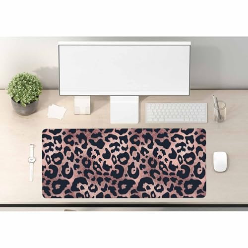 Woutay Desk Mouse Pad,Rose Gold Spots,Extended Large Mouse Mat Desk Pad