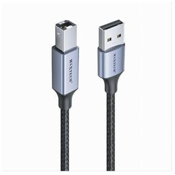 OISE ART STORE Trade Shop - Cavo USB Bm2.0 Maschio 480mbps 10 Mt Compatibile Stampante Etichettatrice F-bm04 -