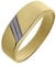 Lucardi - Herren - Ring - 585 Gold - Gelbgold - 19/60 mm - Nickelfrei