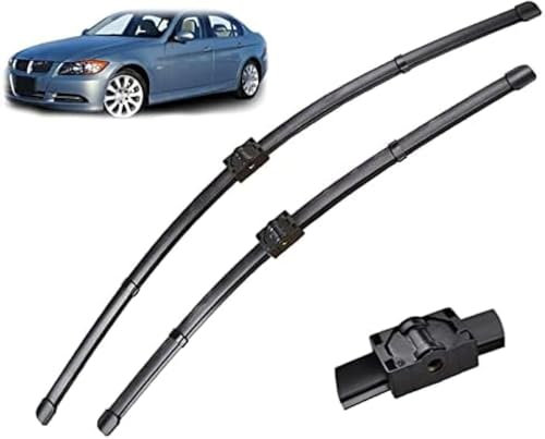 Caijiax Scheibenwischer für BMW 3er E90 E91 323i 325i 328i 335i 328xi 2005–2009, Ersatz-Scheibenwischer Frontscheibe Hochwertige Wischblätter.