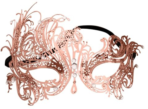 Generisch Damen Maskerade-Maske Mode Party Cosplay Venezianischen Glänzend Kristall Maske Cosplay Maskerade Karnevalsmasken Ornamente, Maskenball,Karneval