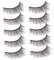 TOVINANNA Lot de 5 Paires de Faux Cils Naturels avec Strass Moelleux pour Filles Et Femmes Fournitures de Maquillage